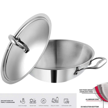 Stainless Steel Kadai-2