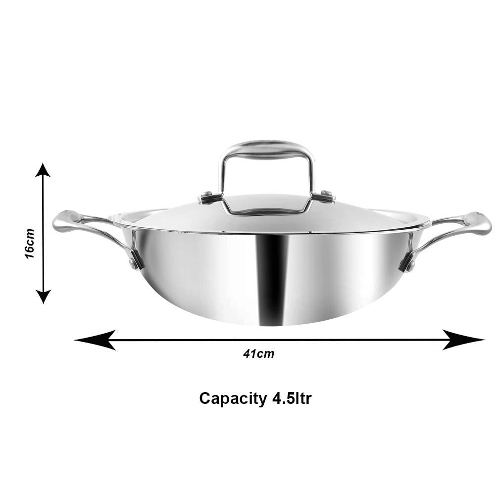 Stainless Steel Kadai-5