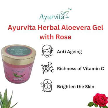 A H Handmade Aloe Vera Gel With Rose 150G-3