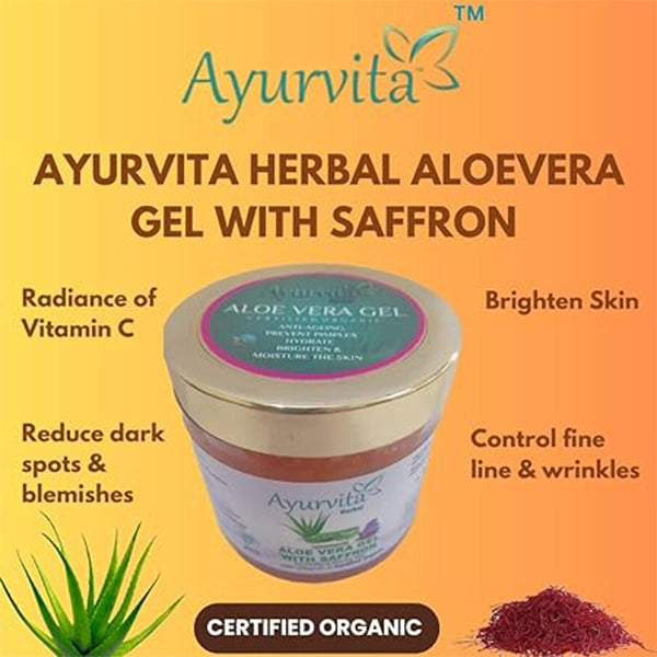 A H Handmade Aloe Vera Gel With Saffron150G-3