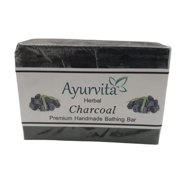 A H Handmade Charcoal Soap Bathing Bar 125 gram-1