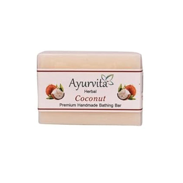 A H Handmade Coconut Soap Bathing Bar 125 gram-1