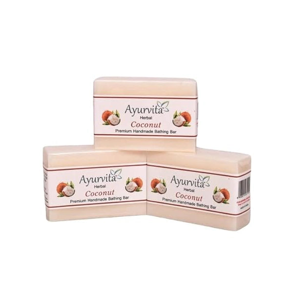 A H Handmade Coconut Soap Bathing Bar 125 gram-2