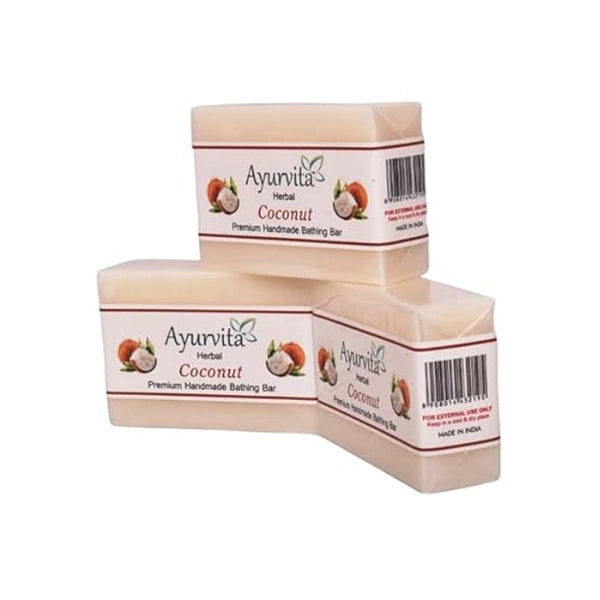 A H Handmade Coconut Soap Bathing Bar 125 gram-3