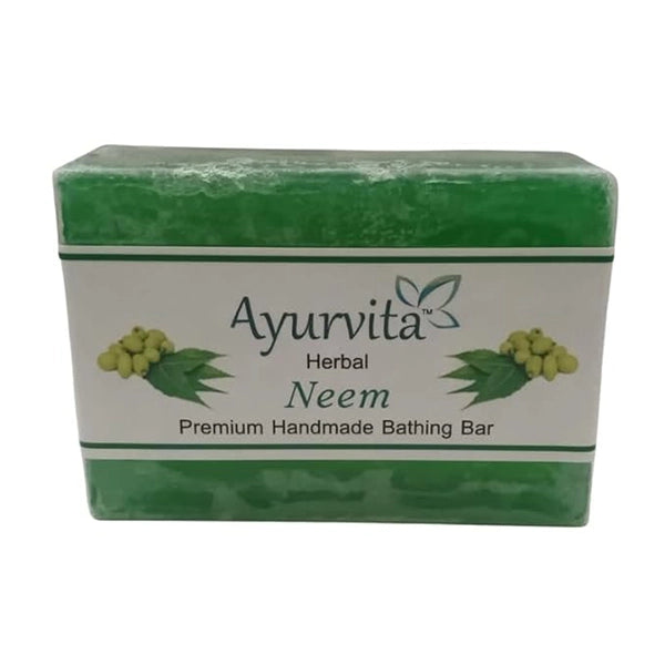 A H Handmade Neem Soap Bathing Bar 125 gram-1