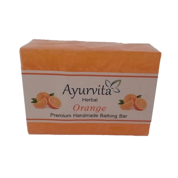 A H Handmade Orange Soap Bathing Bar 125 gram-1