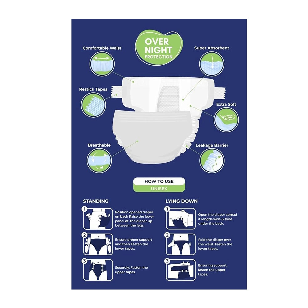 Adult Diaper, Tape Style, Extra Large (XL) Size-2