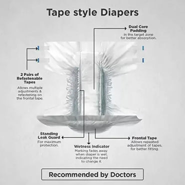 Champ Senior Care High Absorb Tape Style Adult Diapers