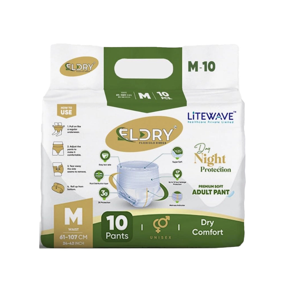 Adult Pant Style Diapers (M) Size 61-107 Cm (24''-42'' Inch)-2