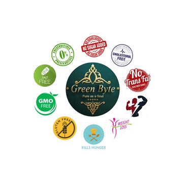 Green Byte Almond Butter Honey Sweetened Crunchy - Premium 350 Grams (Pack of 5)