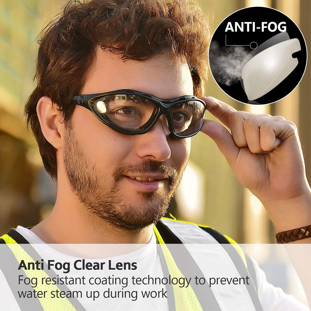 Anti fog Clear Scratch Resistant Work Glasses-6