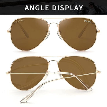 Aviator Glass Lens Sunglasses-2