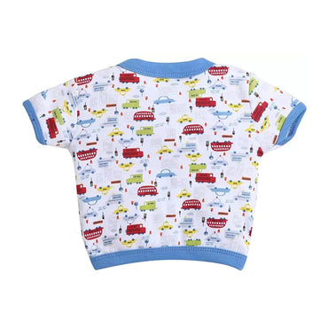 Baby Boys & Baby Girls Printed, Striped Cotton Blend T Shirt-2