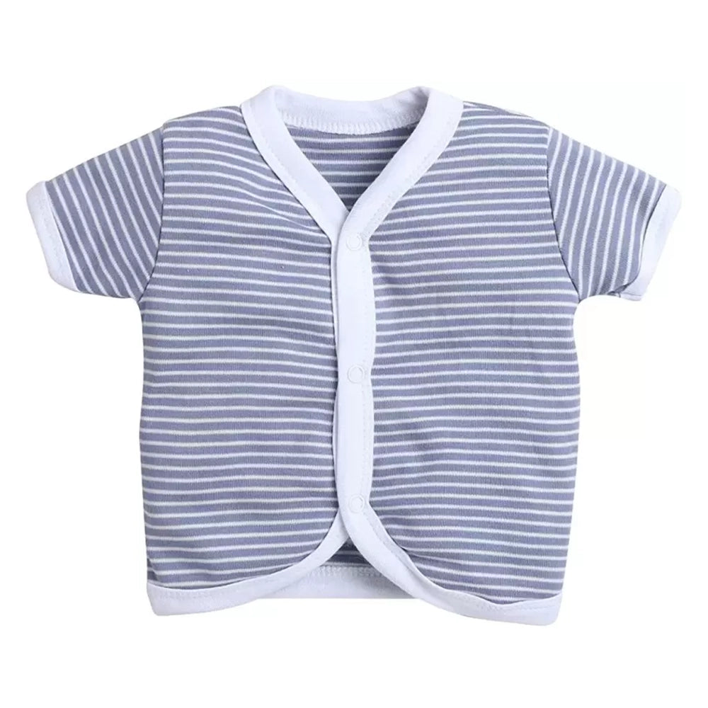 Baby Boys & Baby Girls Printed, Striped Cotton Blend T Shirt-4