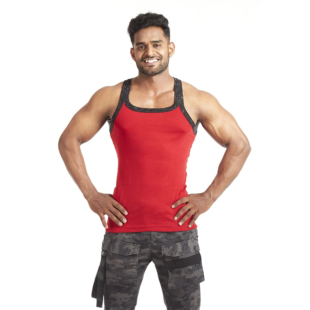 Crepeon Cotton Sleeve Less Gym Men's Vest (Pack of 10)