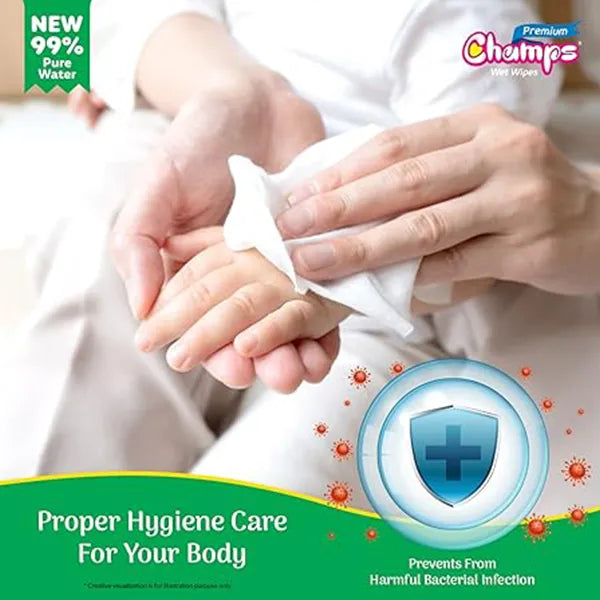 Champs Premium Baby Wipes N-72-3