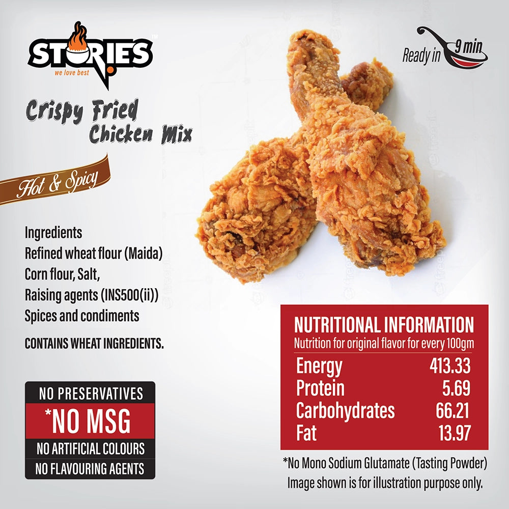 Stories Crispy Fried Chicken Mix- Hot & Spicy .3