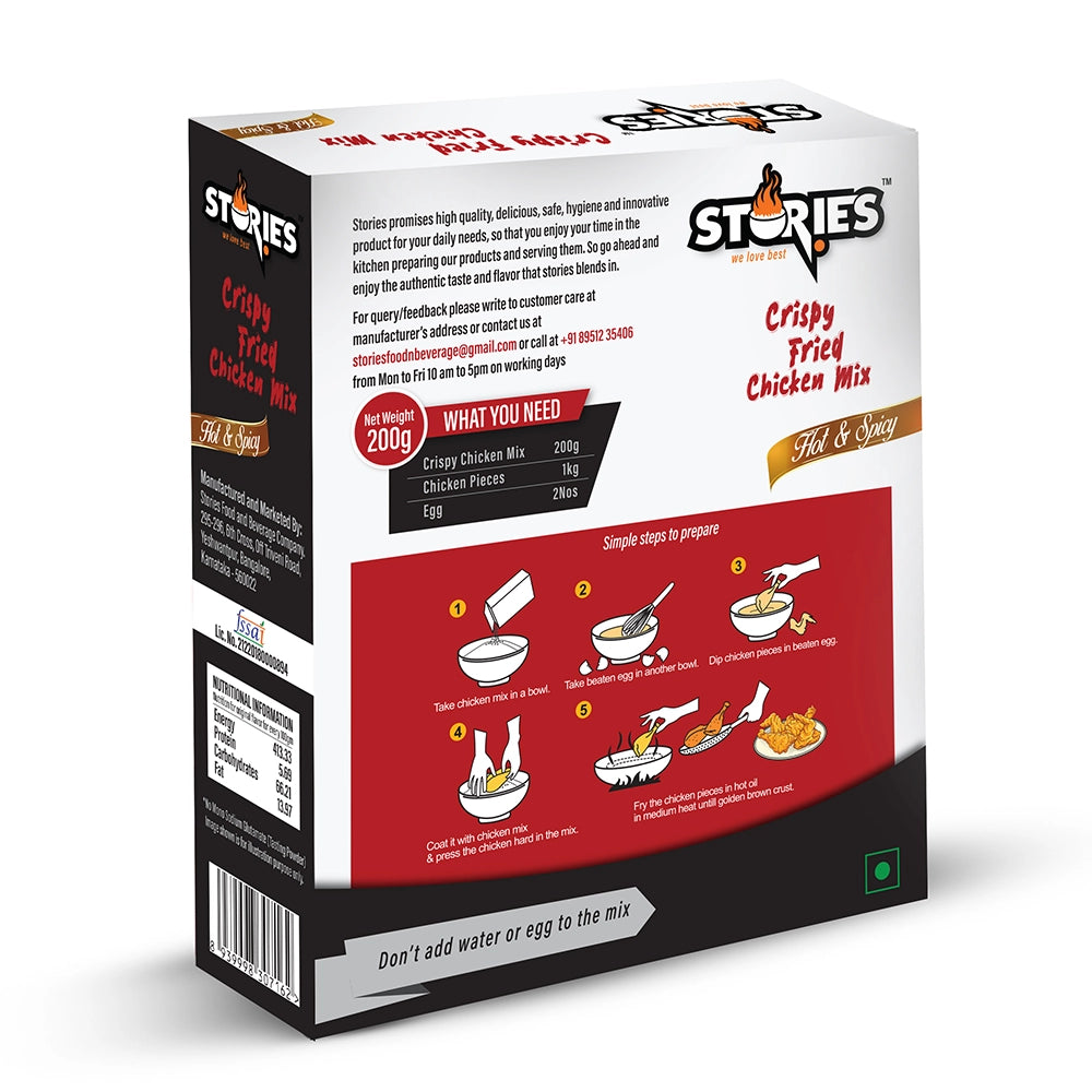 Stories Crispy Fried Chicken Mix- Hot & Spicy .4
