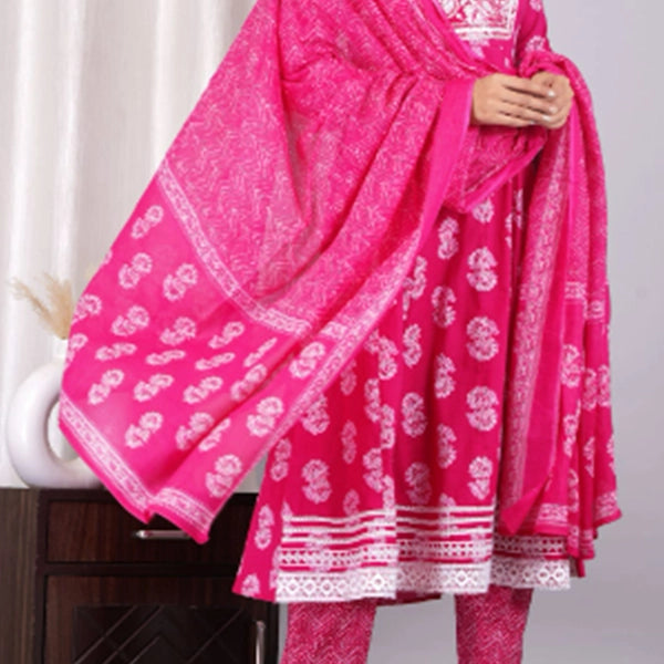 Cotton Gown Pant Dupatta-3
