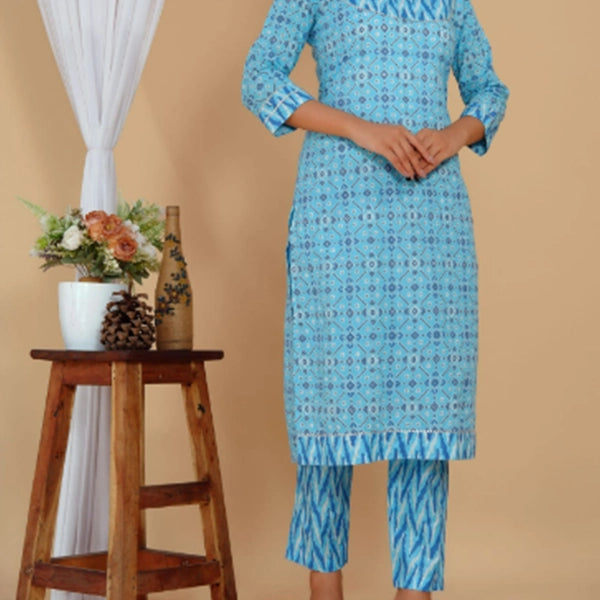 Cotton Kurti Pant Set-3