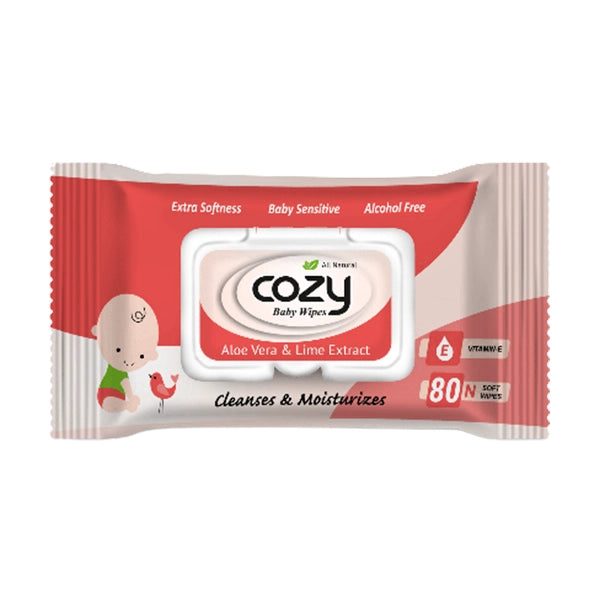 Cozy Baby Wipes (With lid) - (80 Wipes / Pack)