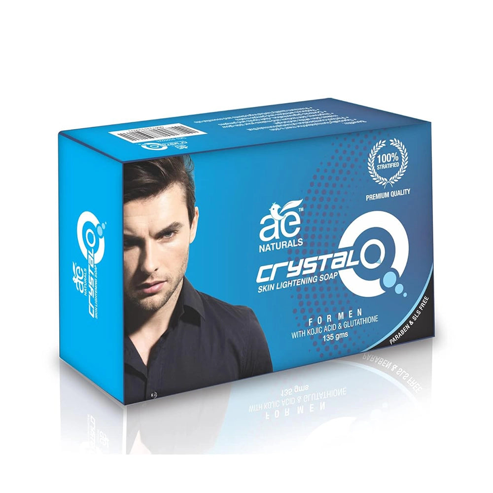 AE Naturals Crystal Q Skin Brightening Soap For Men- 135gm (Pack of 5) – Rolloverstock