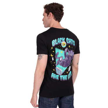 Dillon Killen Black cat print t-shirt (2)