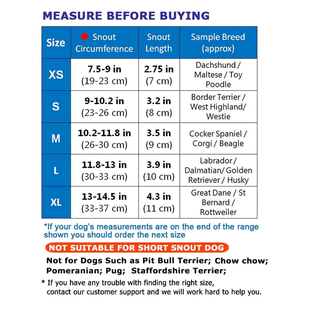 DogsMart Black Cops Dog Muzzle-3