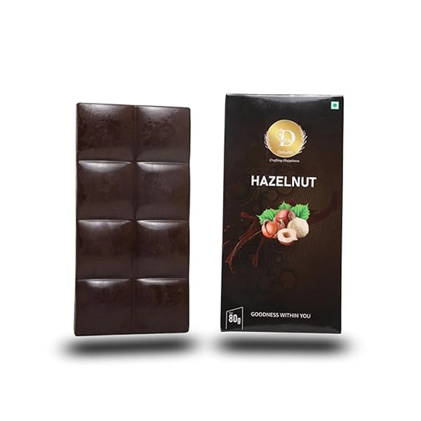 Dolcetto Hazelnut Luxury Dark Chocolate Bar-3