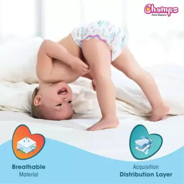 Dry Baby Diaper Pants - M (74 Pieces) 1-2