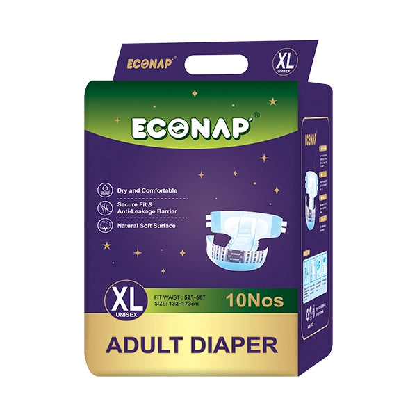 ECONAP Adult Diaper, Old Age Diaper - (10 Pieces / Pack)