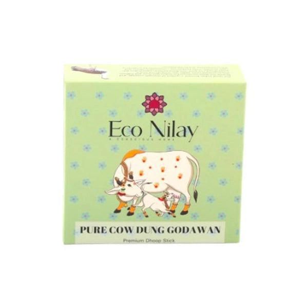 Eco Nilay Pure Cow Dung Godawan Dhoop Sticks
