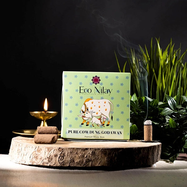 Eco Nilay Pure Cow Dung Godawan Dhoop Sticks-2