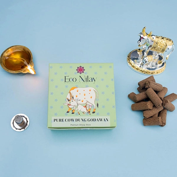 Eco Nilay Pure Cow Dung Godawan Dhoop Sticks-3