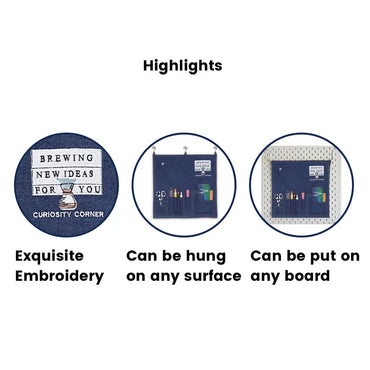 Embroidered Organiser - Brewing New Ideas-2