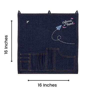 Embroidered Organiser - Different is Good-2