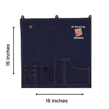 Embroidered Organiser - Dog ate my HW-1