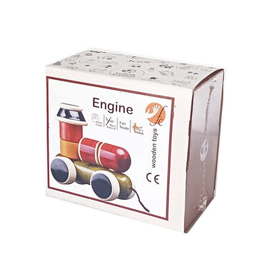 Engine Push & Pull Wooden train toy-2