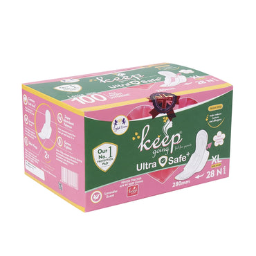 EB-Keep Going Ultra Safe+ Sanitary Pads 280mm -Pack of 28 pads.2