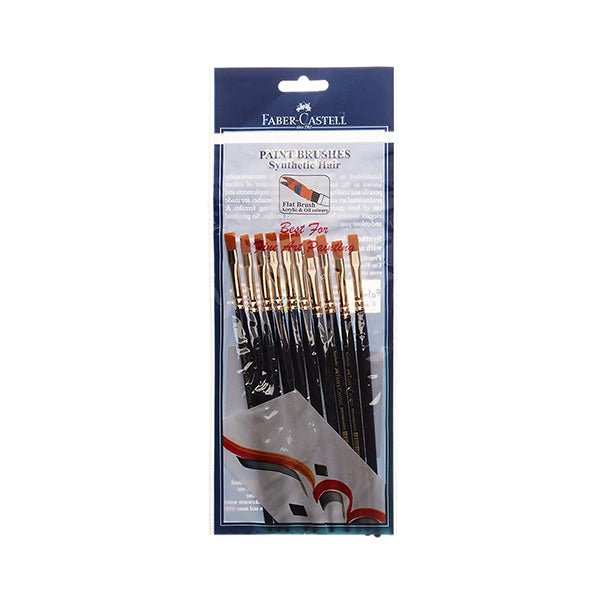 FC-Paint Brush - Synth Hair Flat Size 2 Pack-10 (2)