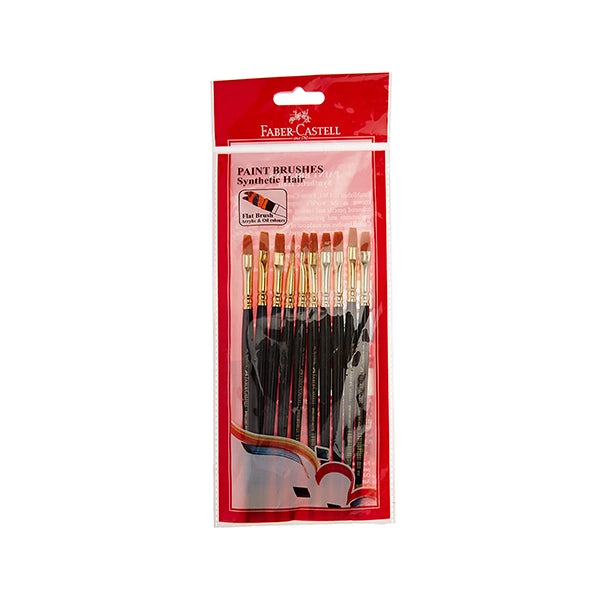FC-Paint Brush - Synth Hair Flat Size 3 Pack 10 (2)