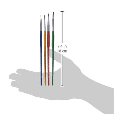 FC-Paint Brush - Tri Grip Synth Hair Round-1