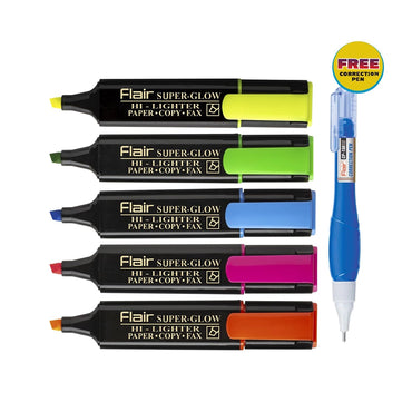 FLAIR 5 Shades Super Glow Highlighter Blister-2