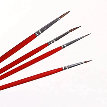 Faber-Castell Paint Brush - Pony Hair Flat Assort Set 4 (2)