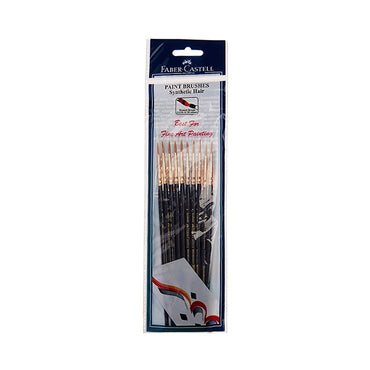 Faber-Castell Paint Brush - Synth Hair Round Size 4 Pack-10 (2)