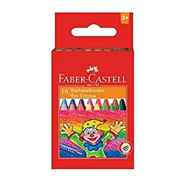 Faber-Castell Wax Crayon Reg. Long 75MM-PACK OF 16 (2)