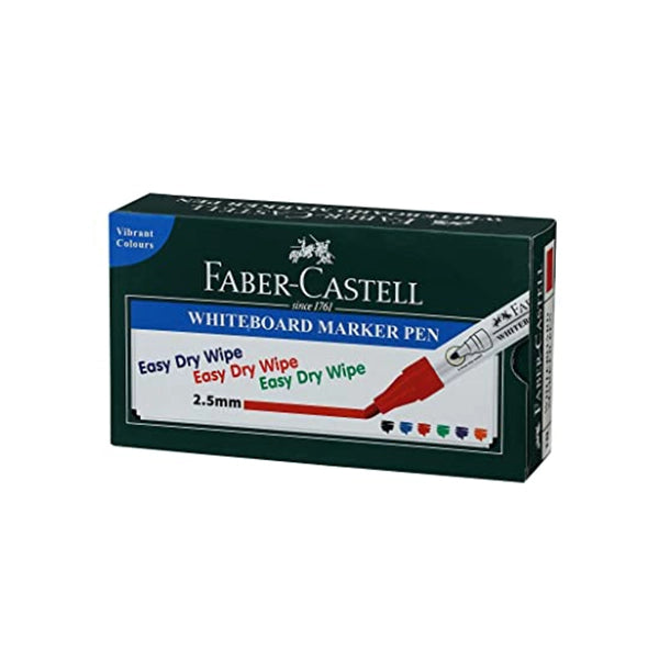 Faber-Castell Whiteboard Marker Pen Red Box of 10 (2)