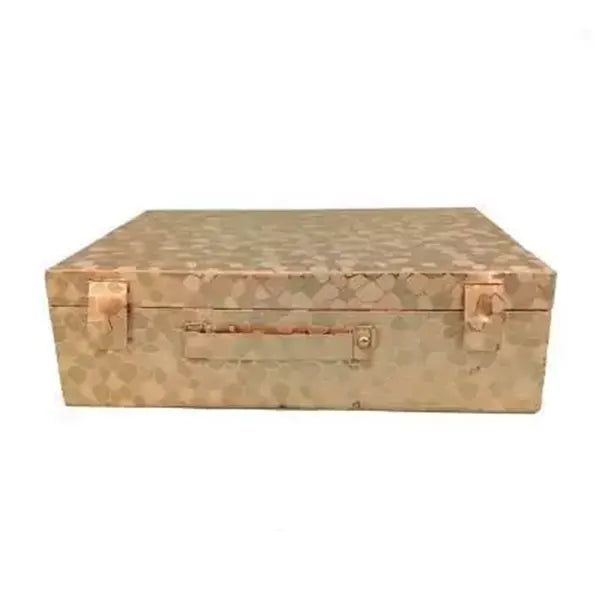 Fashco 4 rola bangle box wooden (Golden)-1