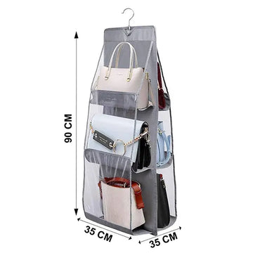 Fashco Purse Handbag Organizer 6 Pocket Foldable-2