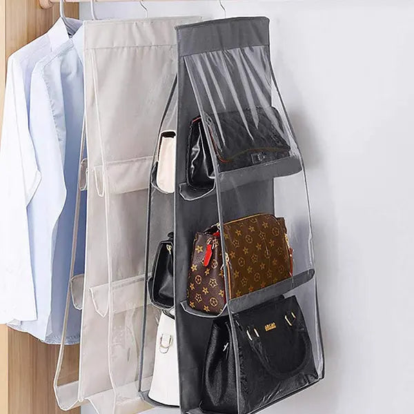 Fashco Purse Handbag Organizer 6 Pocket Foldable-4